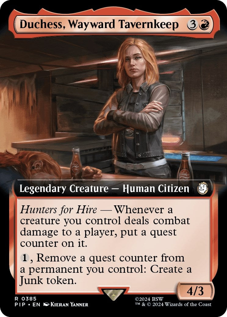 Image for Duchess, Wayward Tavernkeep (Extended Art) (385) (Universes Beyond: Fallout) - Magic: The Gathering