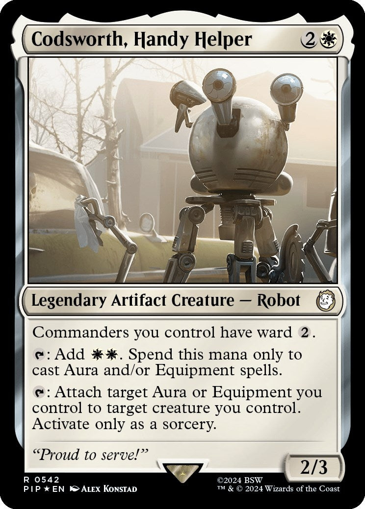 Image for Codsworth, Handy Helper (Surge Foil) (542) (Universes Beyond: Fallout) - Magic: The Gathering