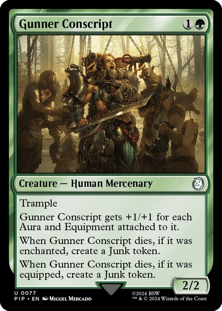 Image for Gunner Conscript (77) (Universes Beyond: Fallout) - Magic: The Gathering