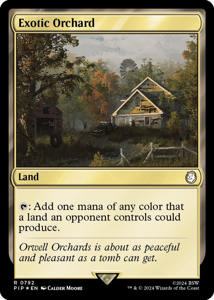 Image for Exotic Orchard (Surge Foil) (792) (Universes Beyond: Fallout) - Magic: The Gathering