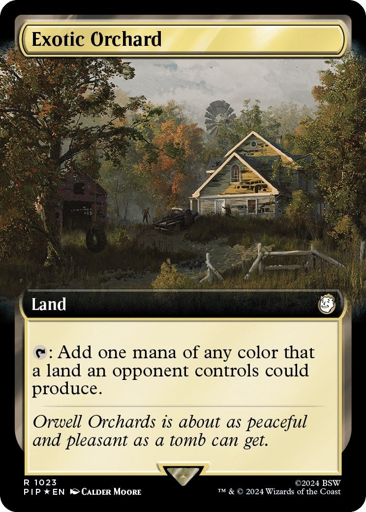 Image for Exotic Orchard (Extended Art) (Surge Foil) (1023) (Universes Beyond: Fallout) - Magic: The Gathering