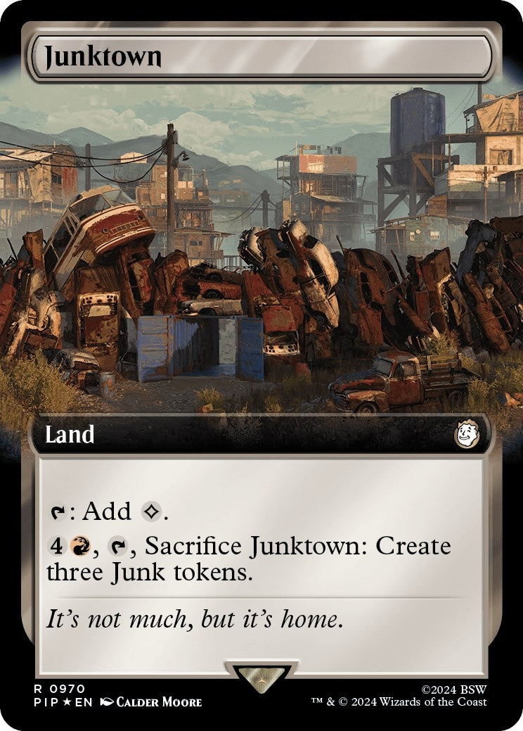 Image for Junktown (Extended Art) (Surge Foil) (970) (Universes Beyond: Fallout) - Magic: The Gathering