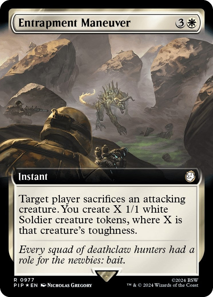 Image for Entrapment Maneuver (Extended Art) (Surge Foil) (977) (Universes Beyond: Fallout) - Magic: The Gathering