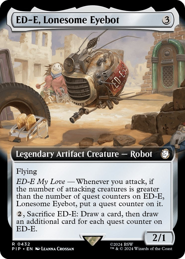 Image for ED-E, Lonesome Eyebot (Extended Art) (432) (Universes Beyond: Fallout) - Magic: The Gathering
