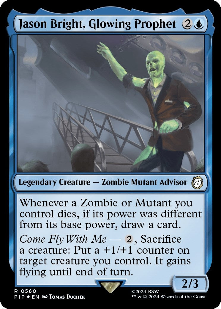 Image for Jason Bright, Glowing Prophet (Surge Foil) (560) (Universes Beyond: Fallout) - Magic: The Gathering