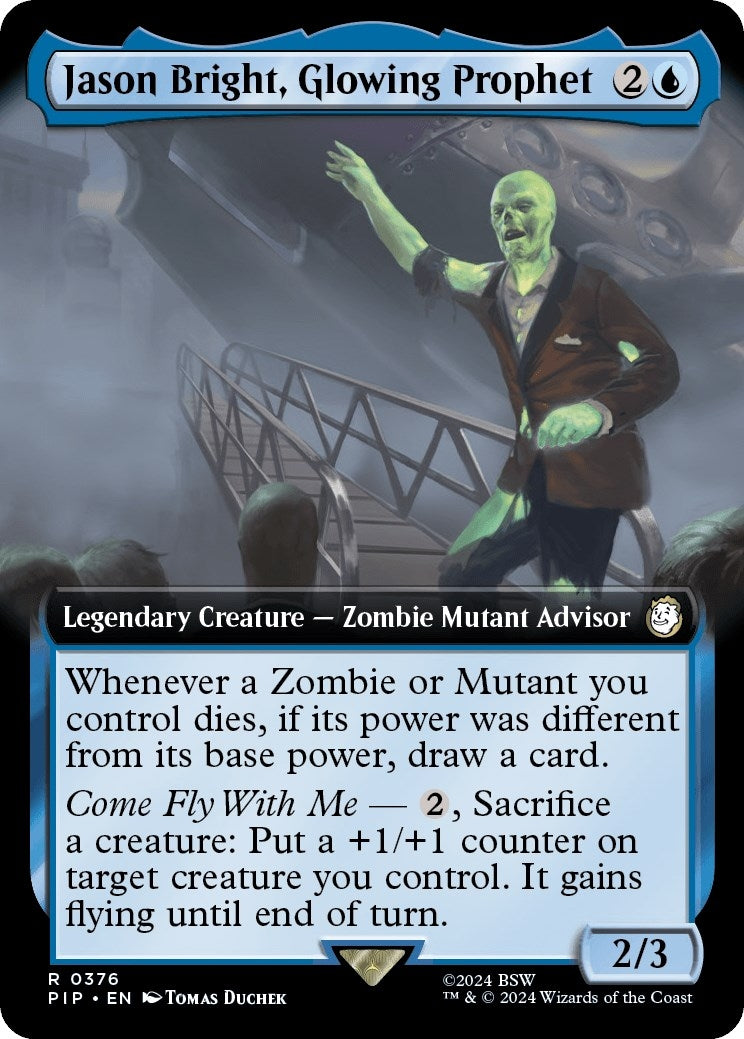 Image for Jason Bright, Glowing Prophet (Extended Art) (376) (Universes Beyond: Fallout) - Magic: The Gathering