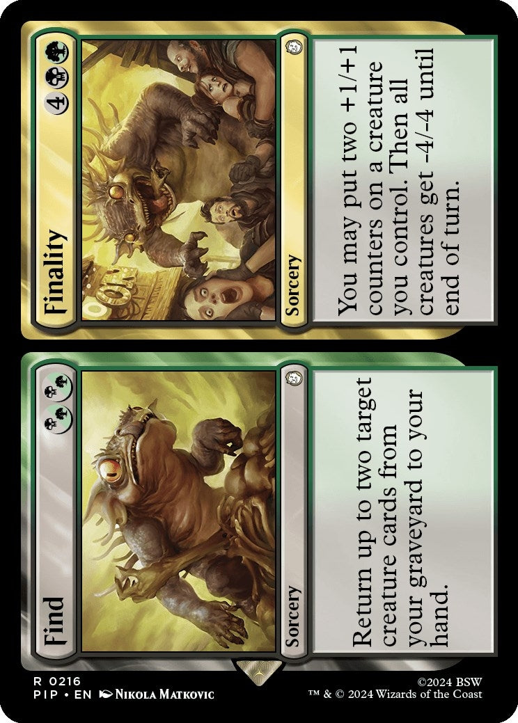 Image for Find // Finality (216) (Universes Beyond: Fallout) - Magic: The Gathering