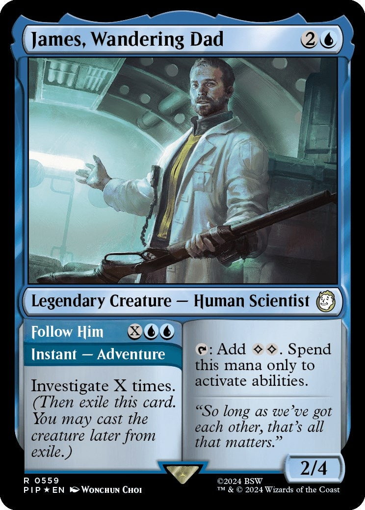 Image for James, Wandering Dad (Surge Foil) (559) (Universes Beyond: Fallout) - Magic: The Gathering
