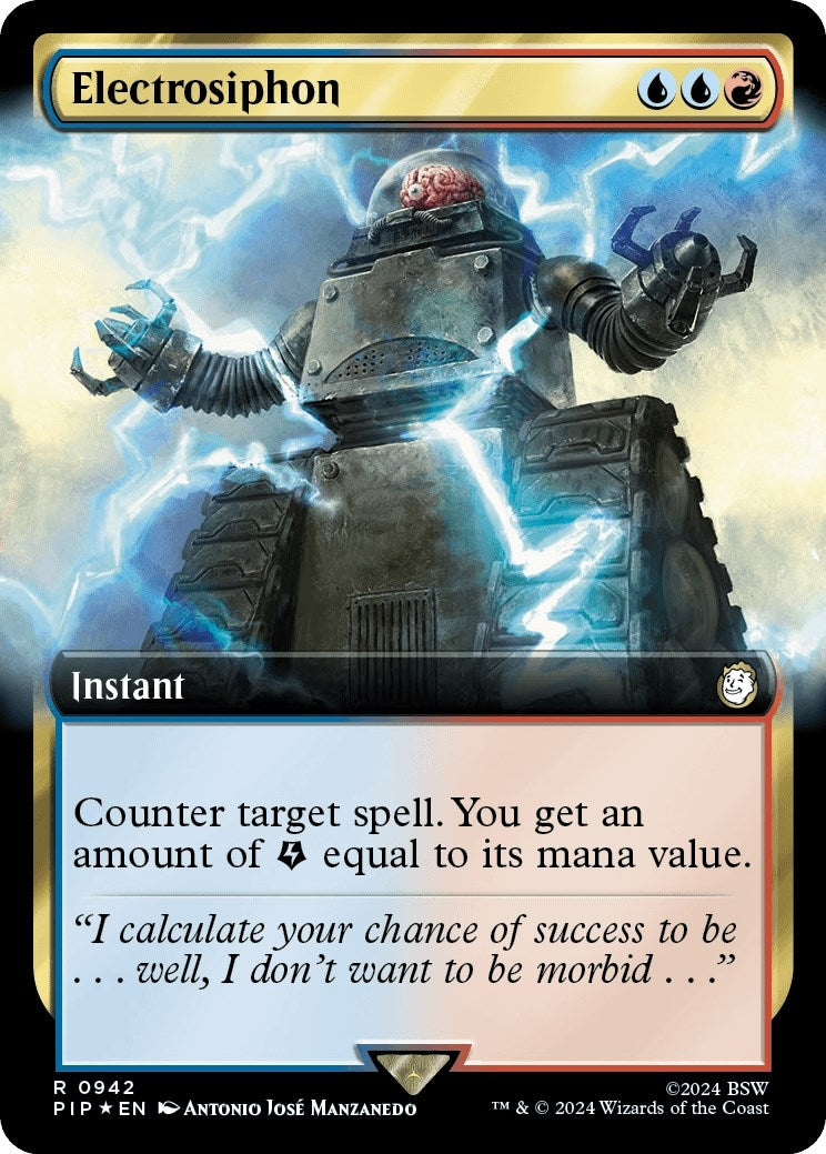 Image for Electrosiphon (Extended Art) (Surge Foil) (942) (Universes Beyond: Fallout) - Magic: The Gathering