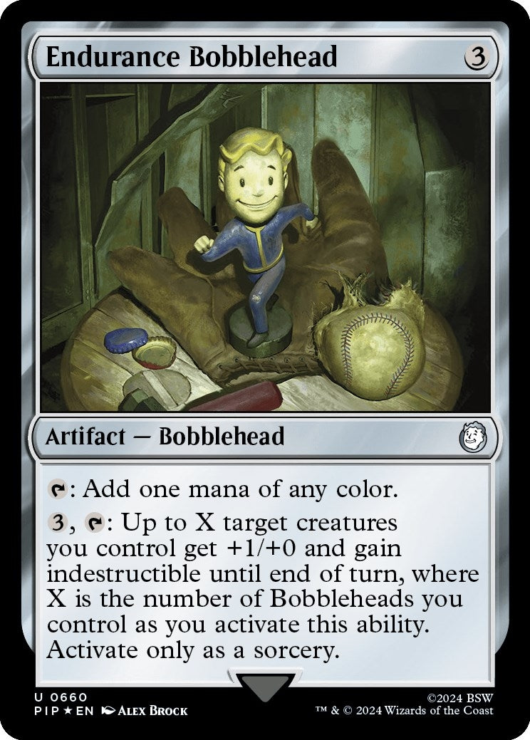 Image for Endurance Bobblehead (Surge Foil) (660) (Universes Beyond: Fallout) - Magic: The Gathering