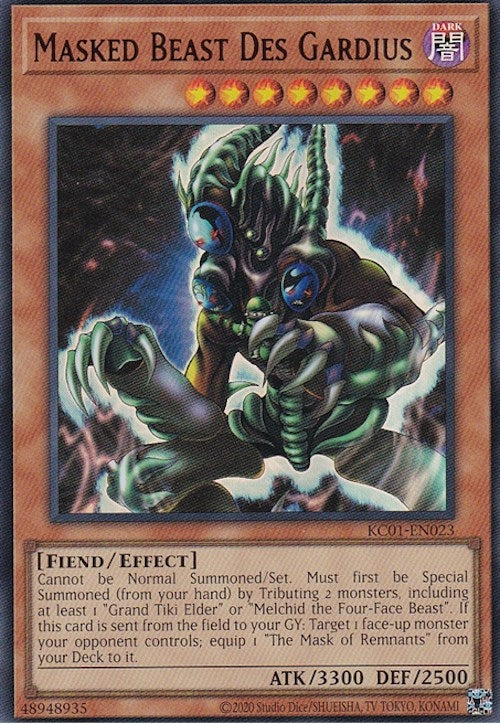 Image for Masked Beast Des Gardius (KC01-EN023) (KC01) - YuGiOh