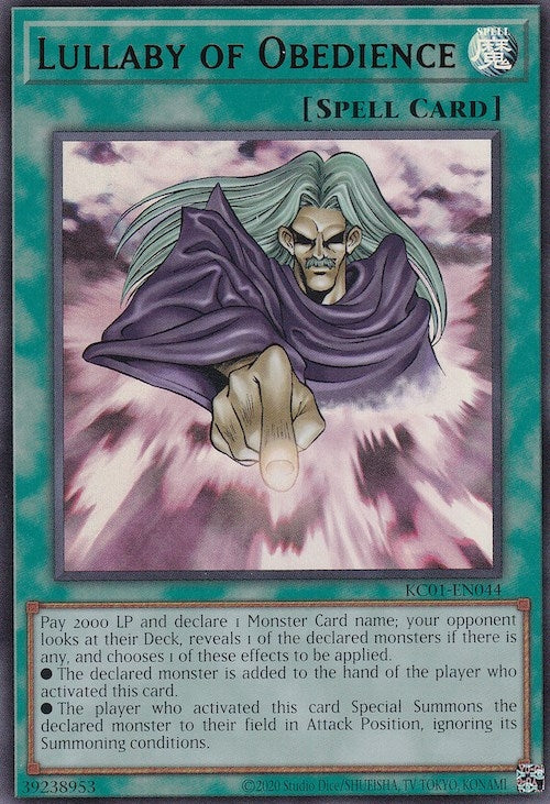 Image for Lullaby of Obedience (KC01-EN044) (KC01) - YuGiOh