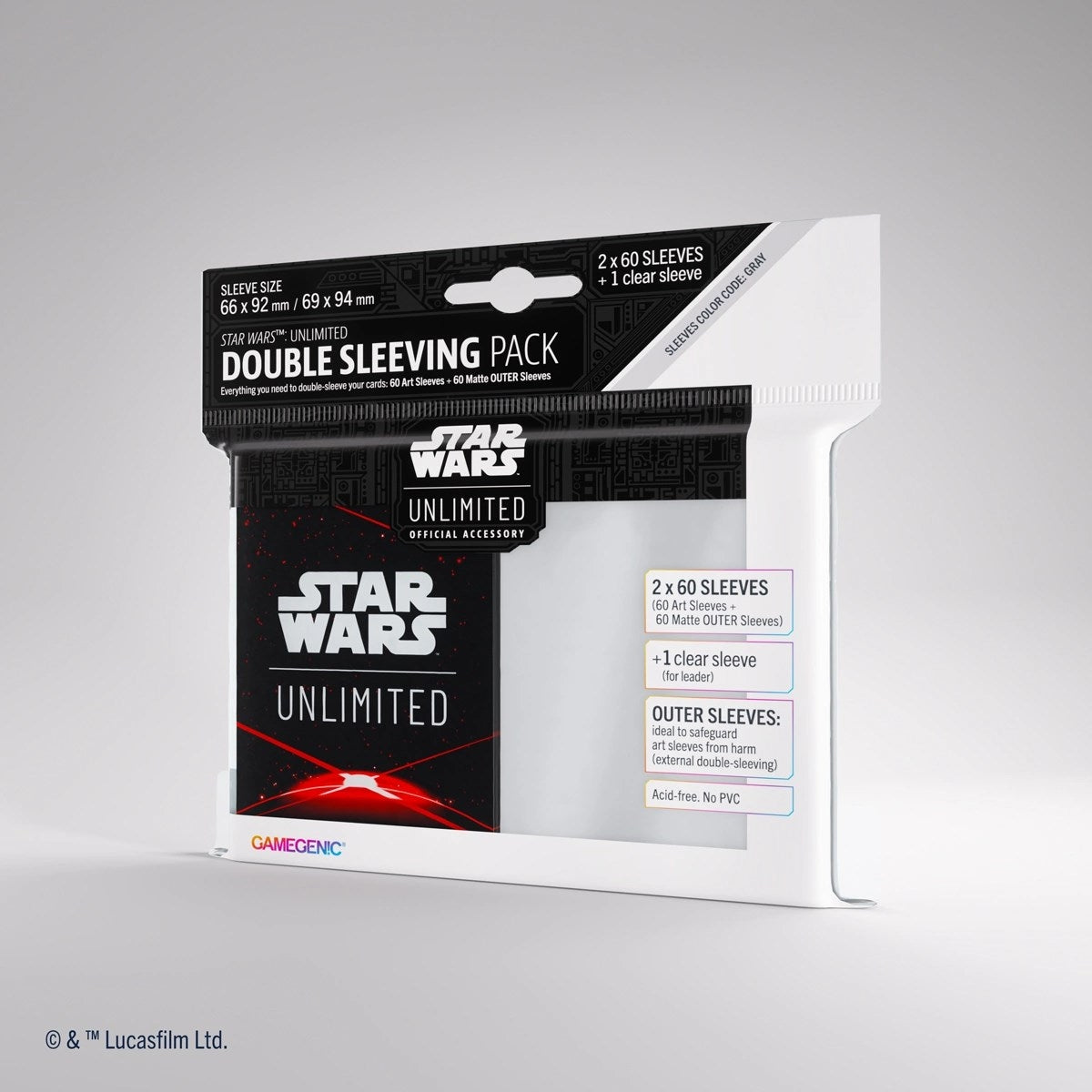 Image for Star Wars: Unlimited Double Sleeving Pack - Card Back Red - Card Sleeves