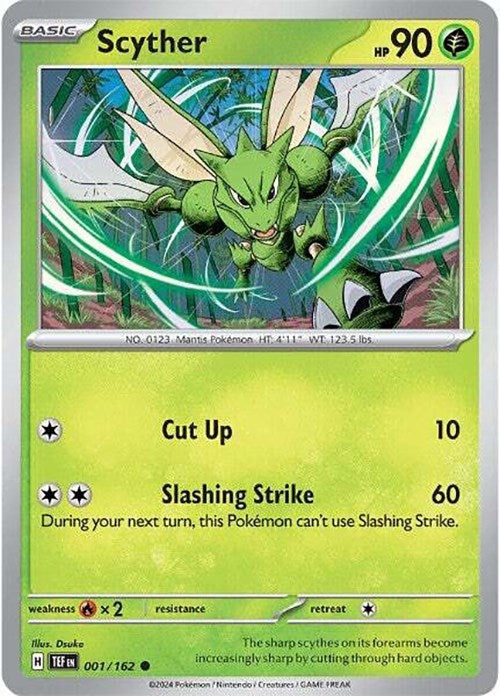 Image for Scyther (001/162) (TEF) - Pokemon