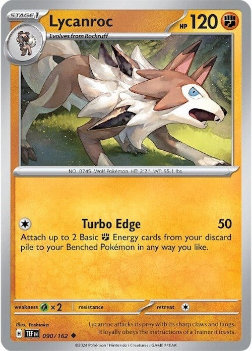 Image for Lycanroc (090/162) (TEF) - Pokemon