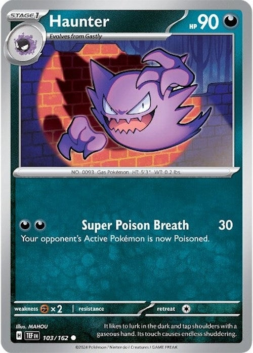 Image for Haunter (103/162) (TEF) - Pokemon