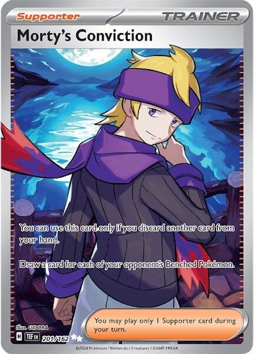 Image for Morty's Conviction (201/162) (TEF) - Pokemon