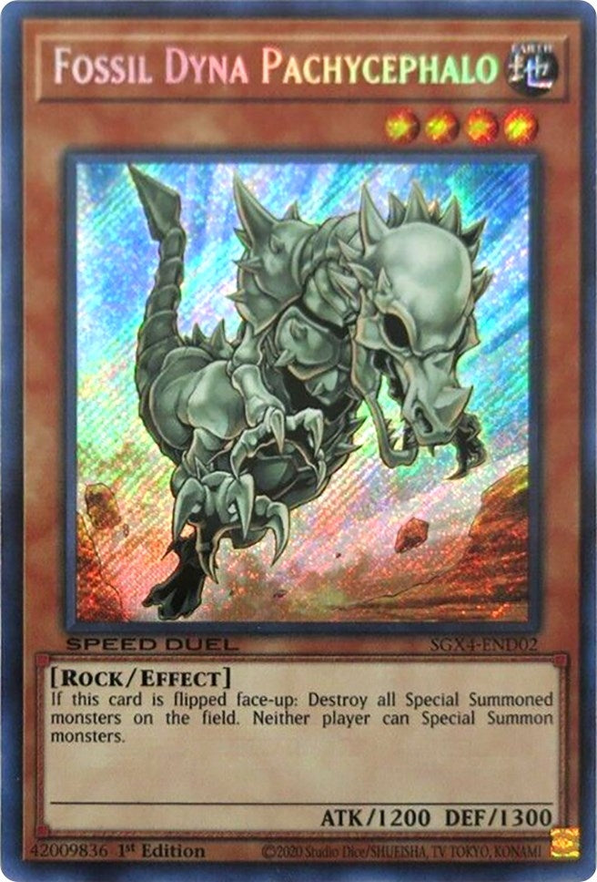Image for Fossil Dyna Pachycephalo (Secret Rare) (SGX4-END02) (SGX4) - YuGiOh