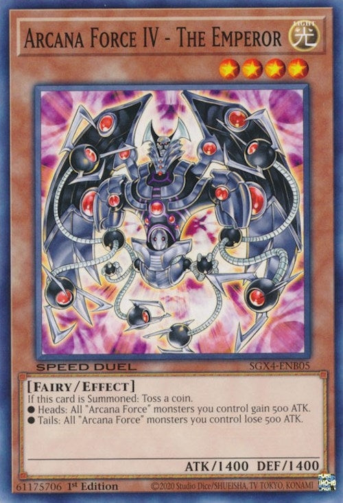 Image for Arcana Force IV - The Emperor (SGX4-ENB05) (SGX4) - YuGiOh