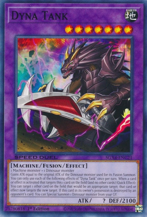 Image for Dyna Tank (SGX4-ENC21) (SGX4) - YuGiOh