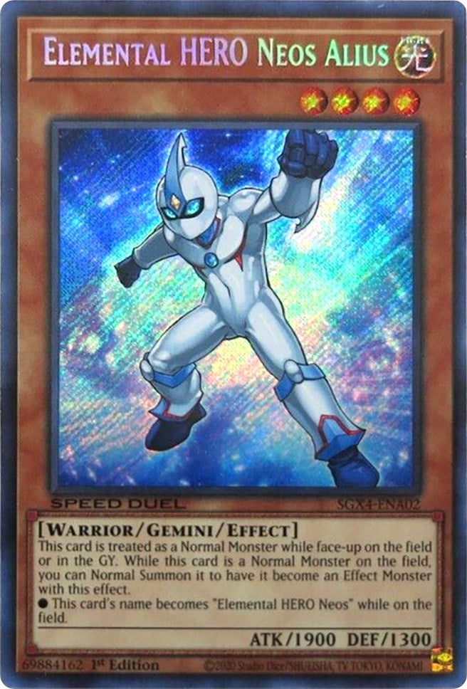 Image for Elemental HERO Neos Alius (Secret Rare) (SGX4-ENA02) (SGX4) - YuGiOh