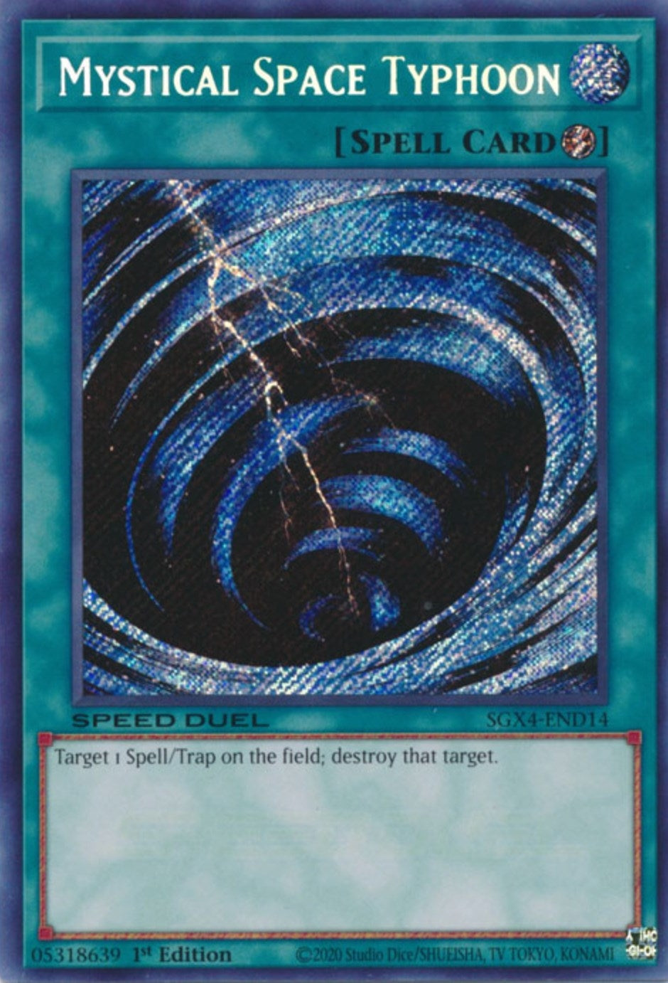 Image for Mystical Space Typhoon (Secret Rare) (SGX4-END14) (SGX4) - YuGiOh