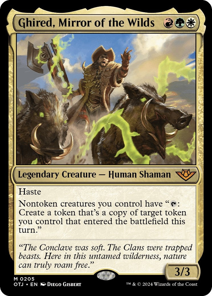 Image for Ghired, Mirror of the Wilds (205) (Outlaws of Thunder Junction) - Magic: The Gathering