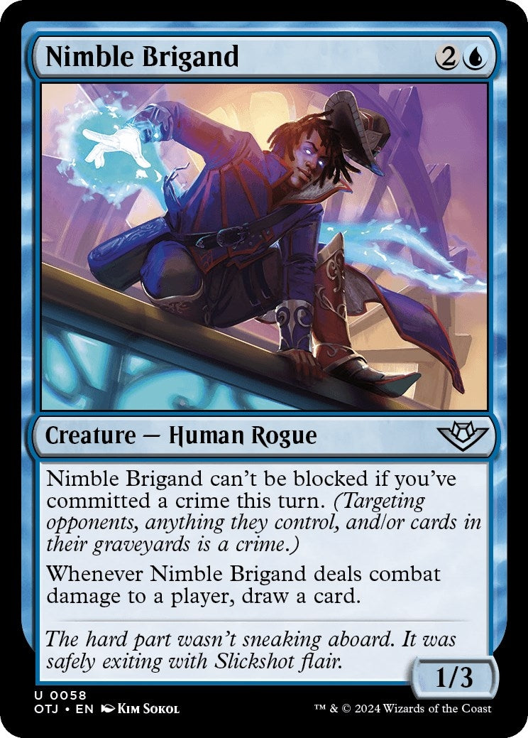 Image for Nimble Brigand (58) (Outlaws of Thunder Junction) - Magic: The Gathering
