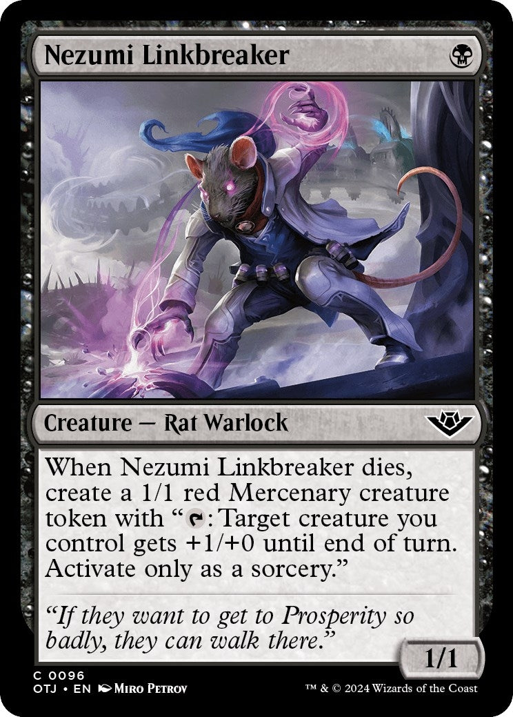 Image for Nezumi Linkbreaker (96) (Outlaws of Thunder Junction) - Magic: The Gathering