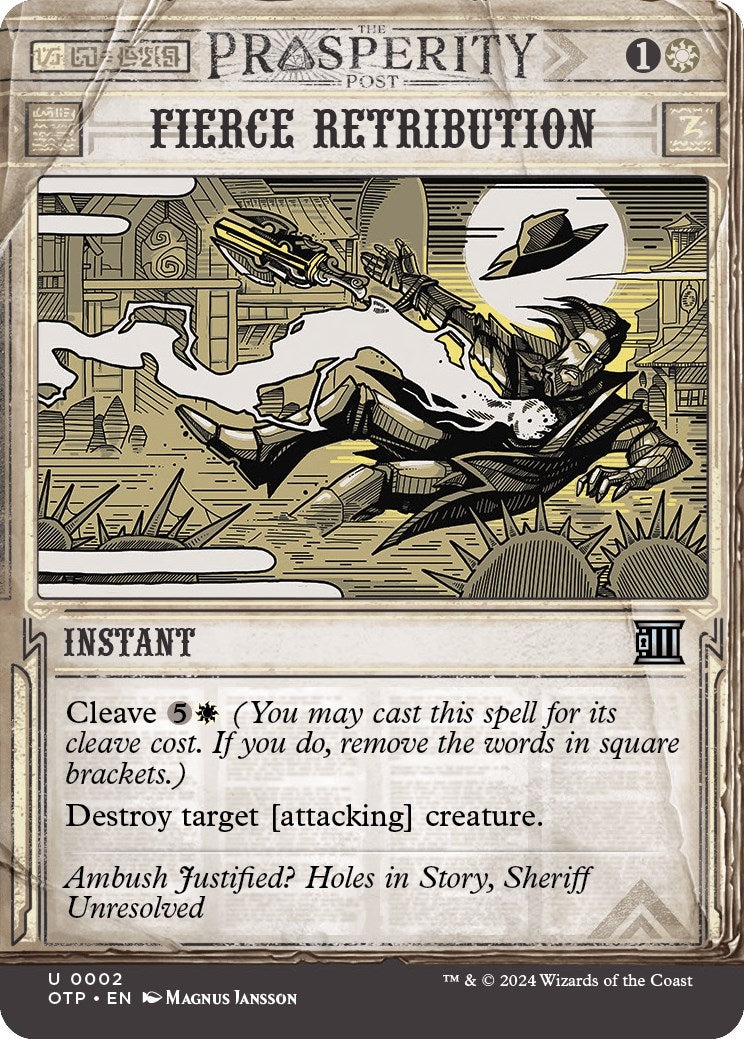 Image for Fierce Retribution (2) (Outlaws of Thunder Junction: Breaking News) - Magic: The Gathering
