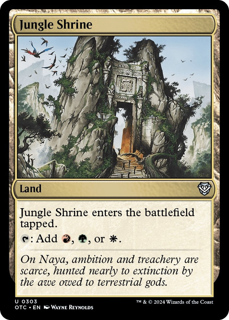 Image for Jungle Shrine (303) (Outlaws of Thunder Junction) - Magic: The Gathering