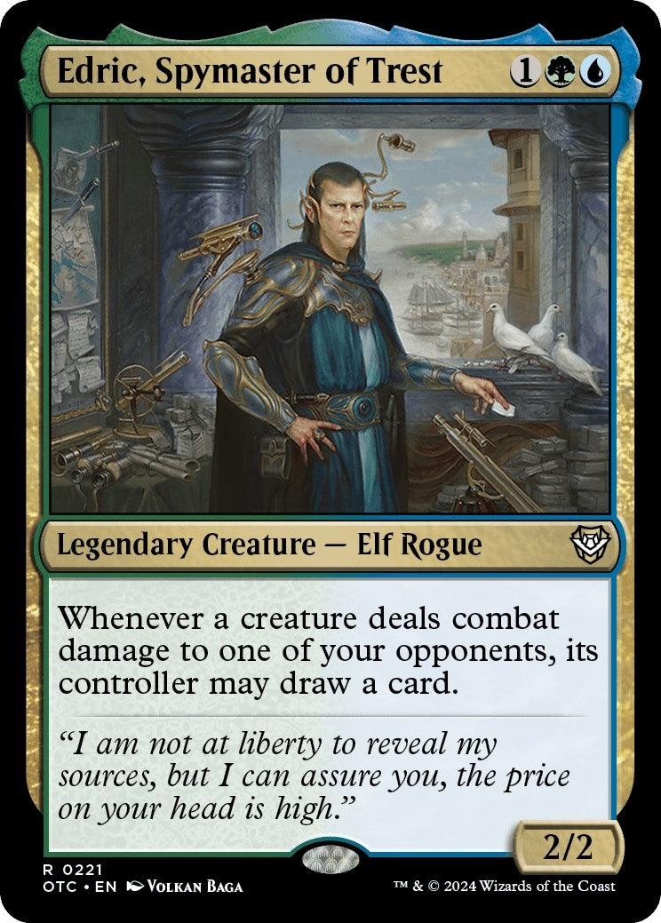 Image for Edric, Spymaster of Trest (221) (Outlaws of Thunder Junction) - Magic: The Gathering