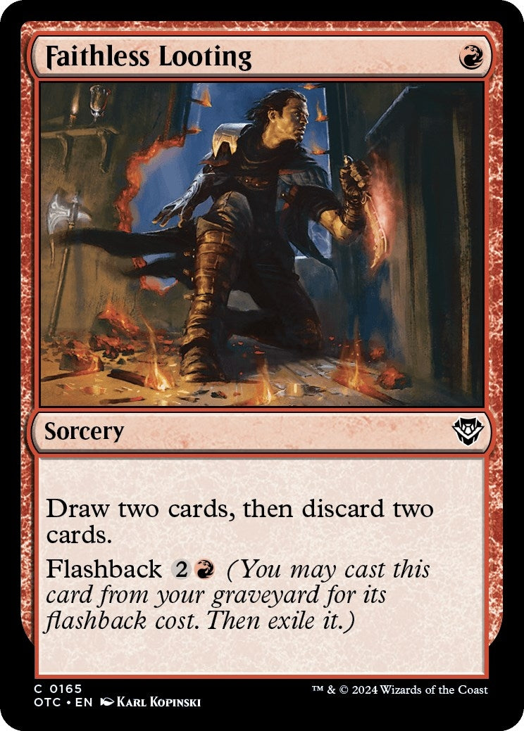 Image for Faithless Looting (165) (Outlaws of Thunder Junction) - Magic: The Gathering