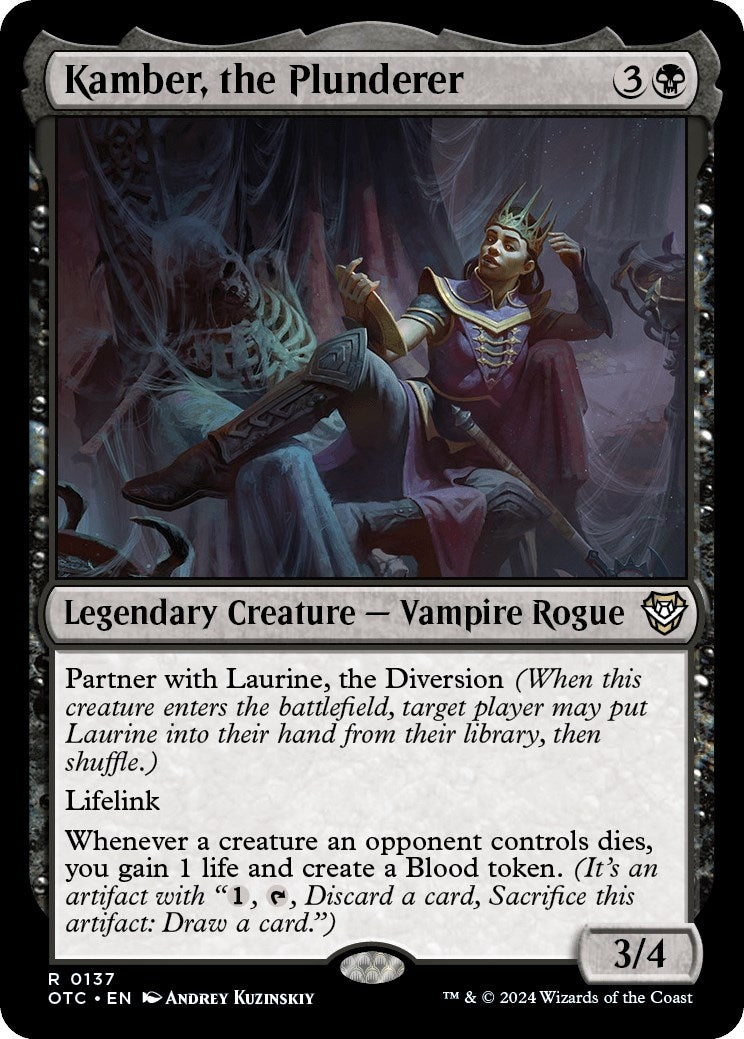 Image for Kamber, the Plunderer (137) (Outlaws of Thunder Junction) - Magic: The Gathering
