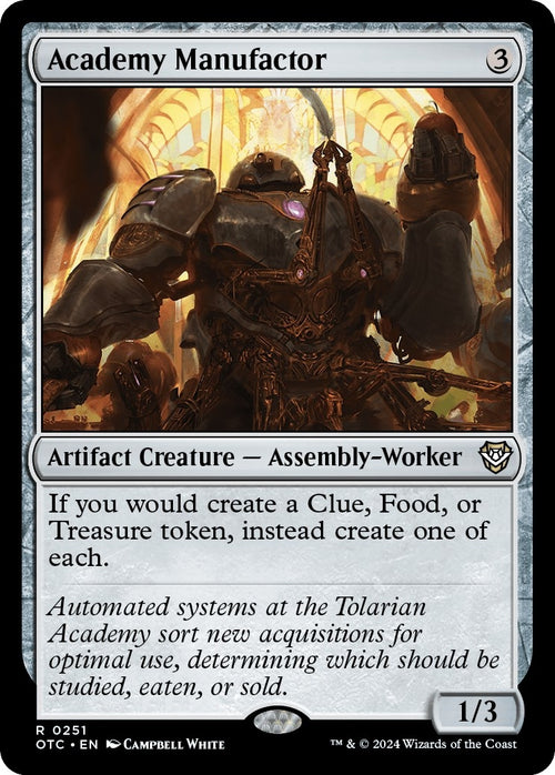 Image for Academy Manufactor (251) (Outlaws of Thunder Junction) - Magic: The Gathering