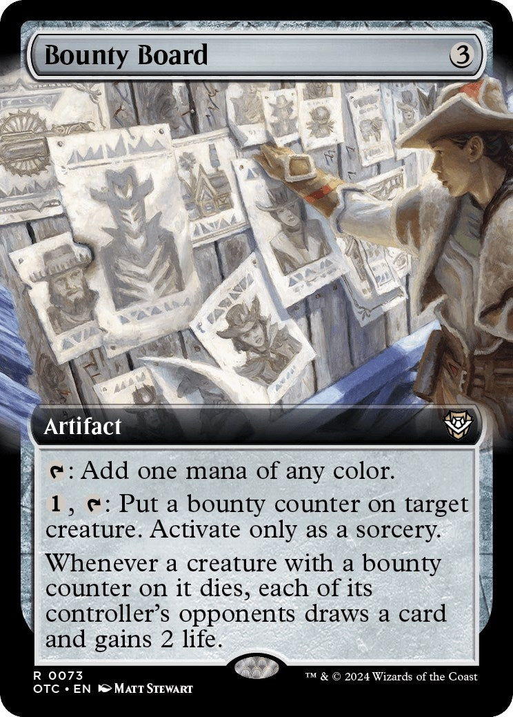 Image for Bounty Board (Extended Art) (73) (Outlaws of Thunder Junction) - Magic: The Gathering