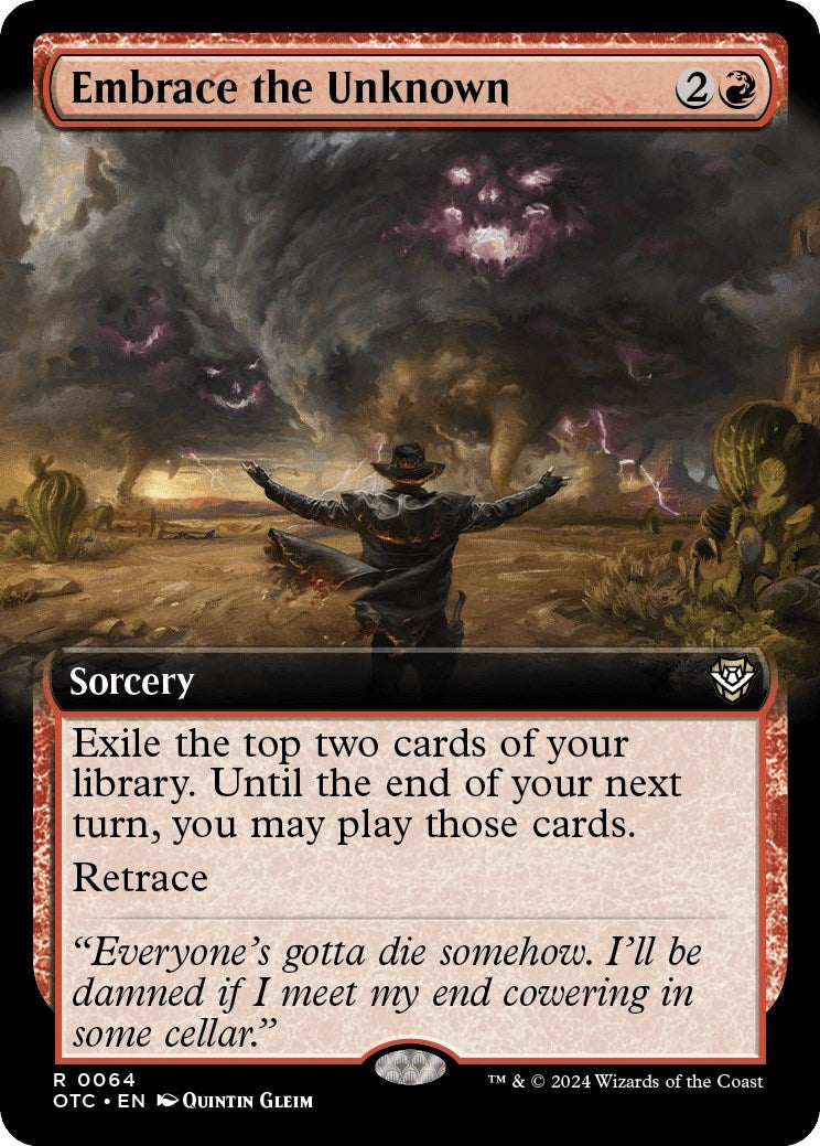 Image for Embrace the Unknown (Extended Art) (64) (Outlaws of Thunder Junction) - Magic: The Gathering