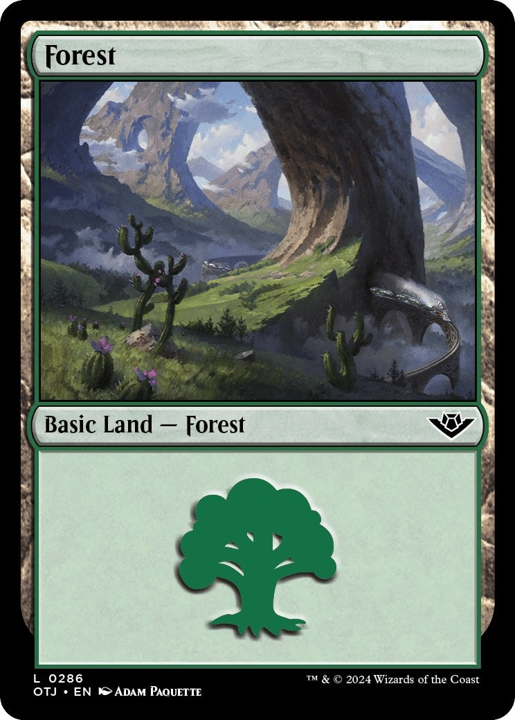 Image for Forest (0286) (286) (Outlaws of Thunder Junction) - Magic: The Gathering