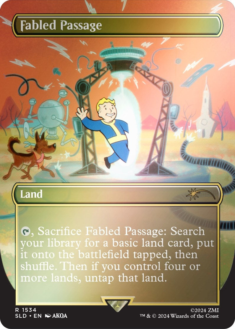 Image for Fabled Passage (1534) (Rainbow Foil) (1534) (Secret Lair Drop Series) - Magic: The Gathering