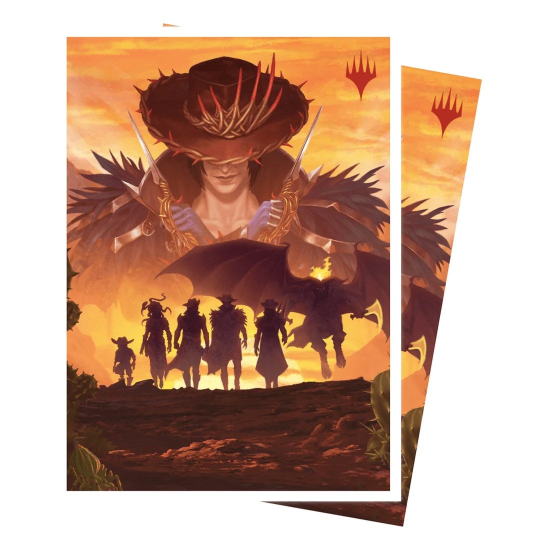 Image for Outlaws of Thunder Junction Gang Silhouette APEX Deck Protector Sleeves for Magic (105-pack) - Card Sleeves