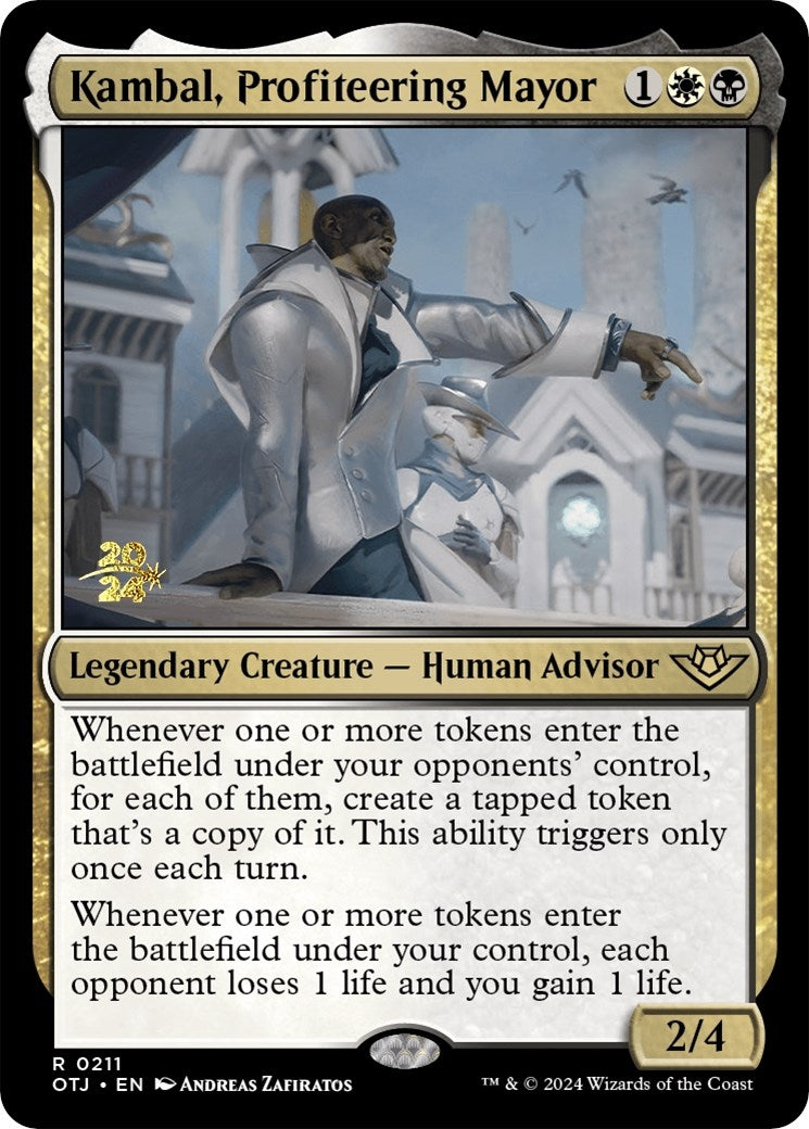 Image for Kambal, Profiteering Mayor (211) (Prerelease Cards) - Magic: The Gathering