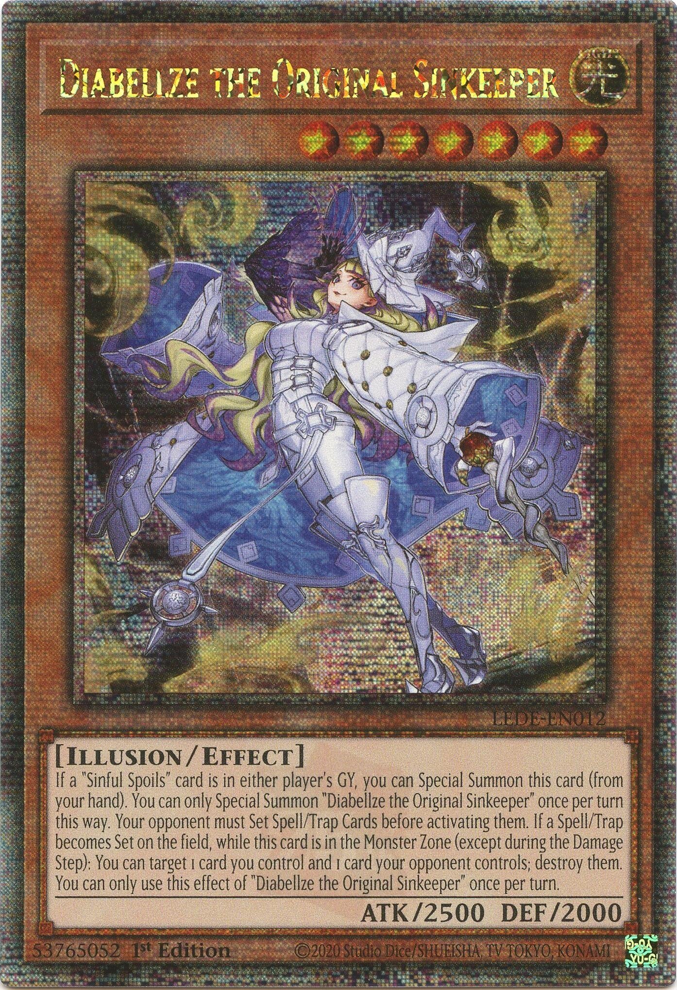 Image for Diabellze the Original Sinkeeper (Quarter Century Secret Rare) (LEDE-EN012) (LEDE) - YuGiOh