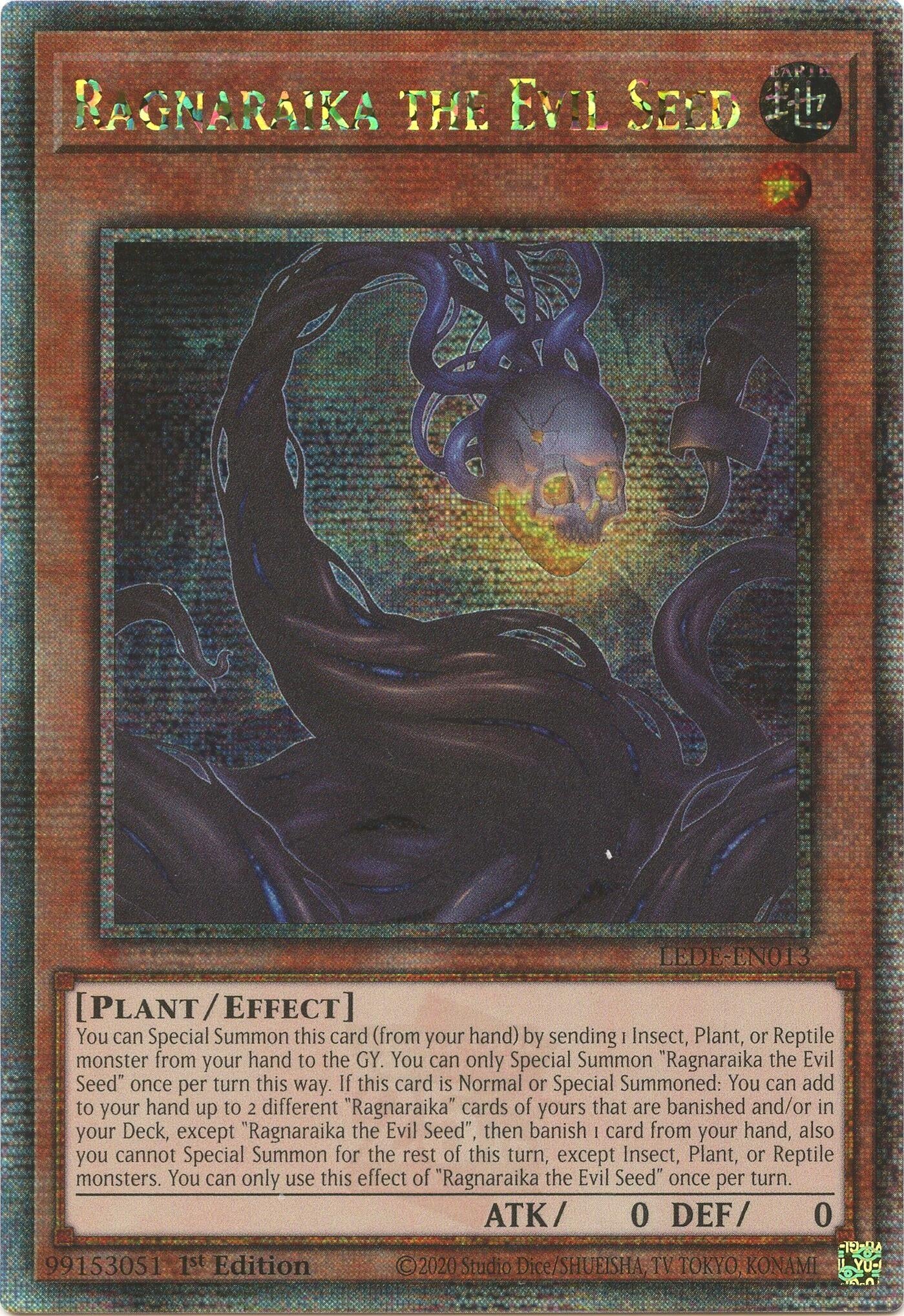 Image for Ragnaraika the Evil Seed (Quarter Century Secret Rare) (LEDE-EN013) (LEDE) - YuGiOh