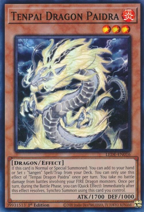 Image for Tenpai Dragon Paidra (LEDE-EN016) (LEDE) - YuGiOh