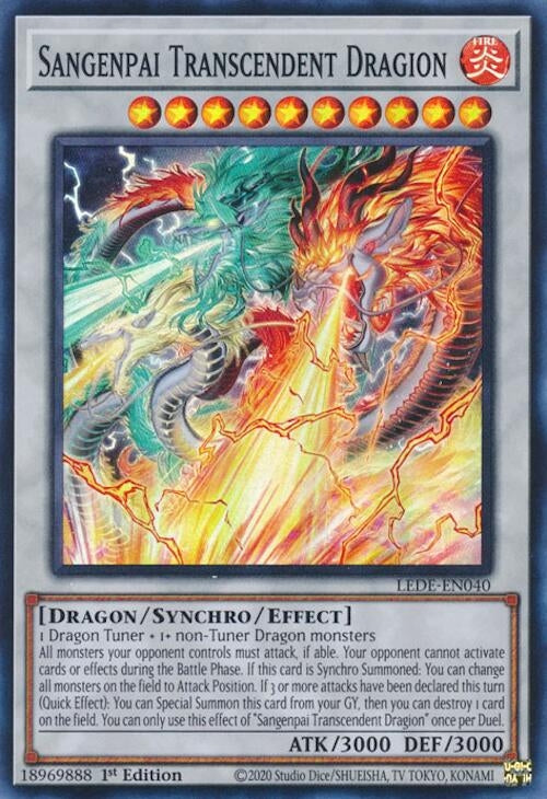 Image for Sangenpai Transcendent Dragion (LEDE-EN040) (LEDE) - YuGiOh