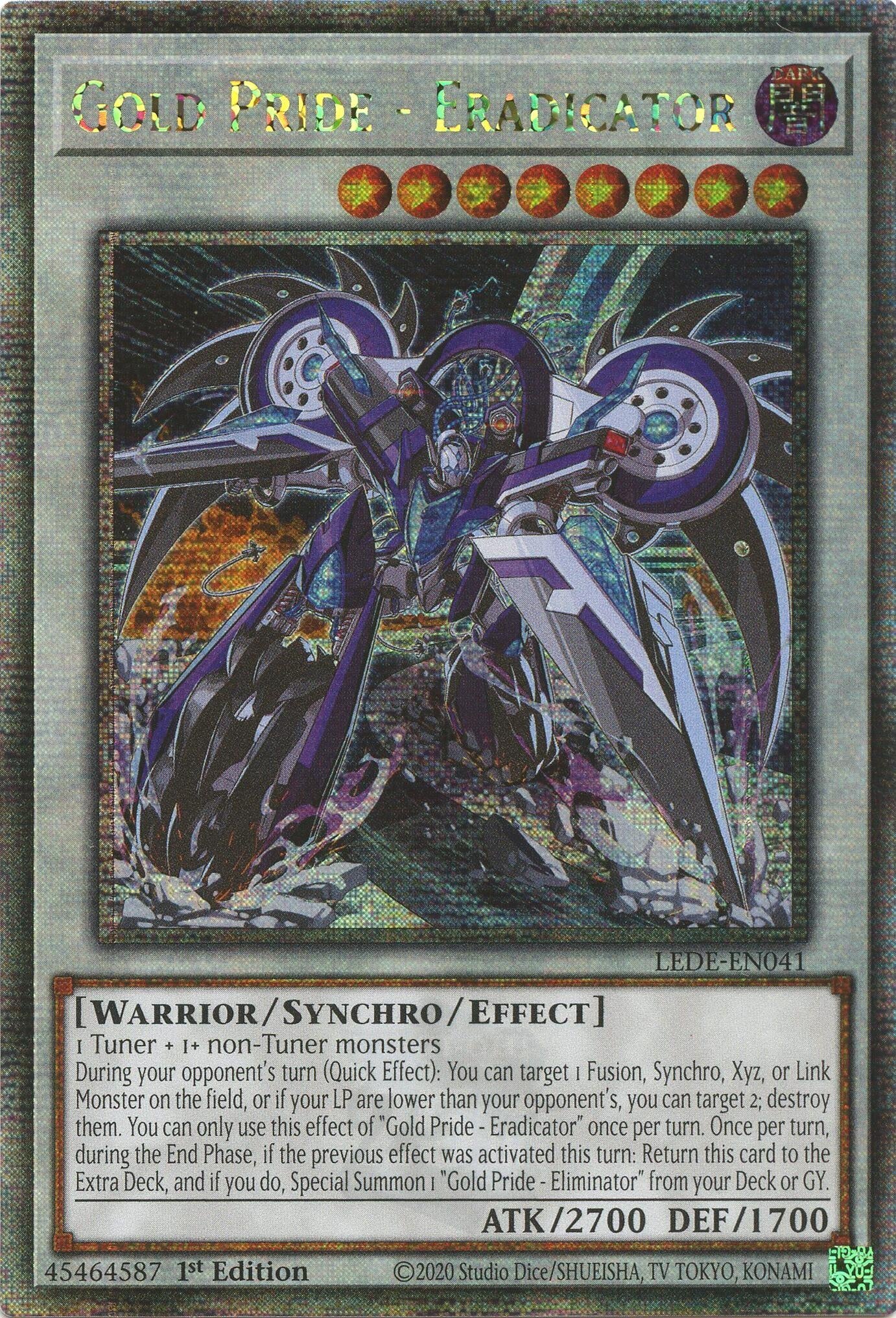 Image for Gold Pride - Eradicator (Quarter Century Secret Rare) (LEDE-EN041) (LEDE) - YuGiOh