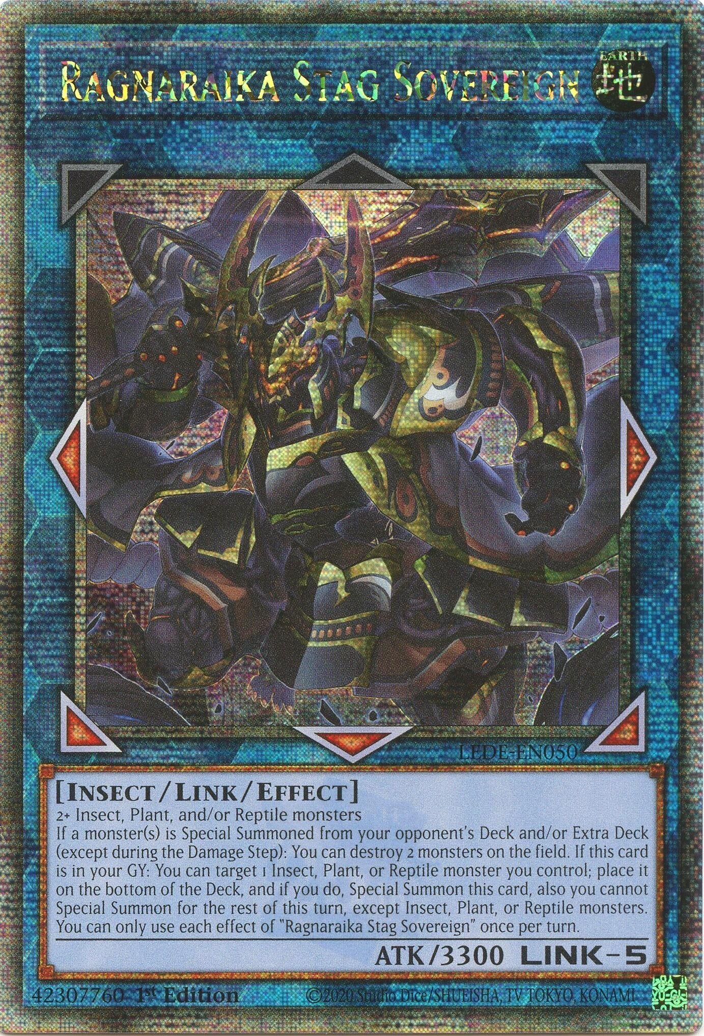 Image for Ragnaraika Stag Sovereign (Quarter Century Secret Rare) (LEDE-EN050) (LEDE) - YuGiOh