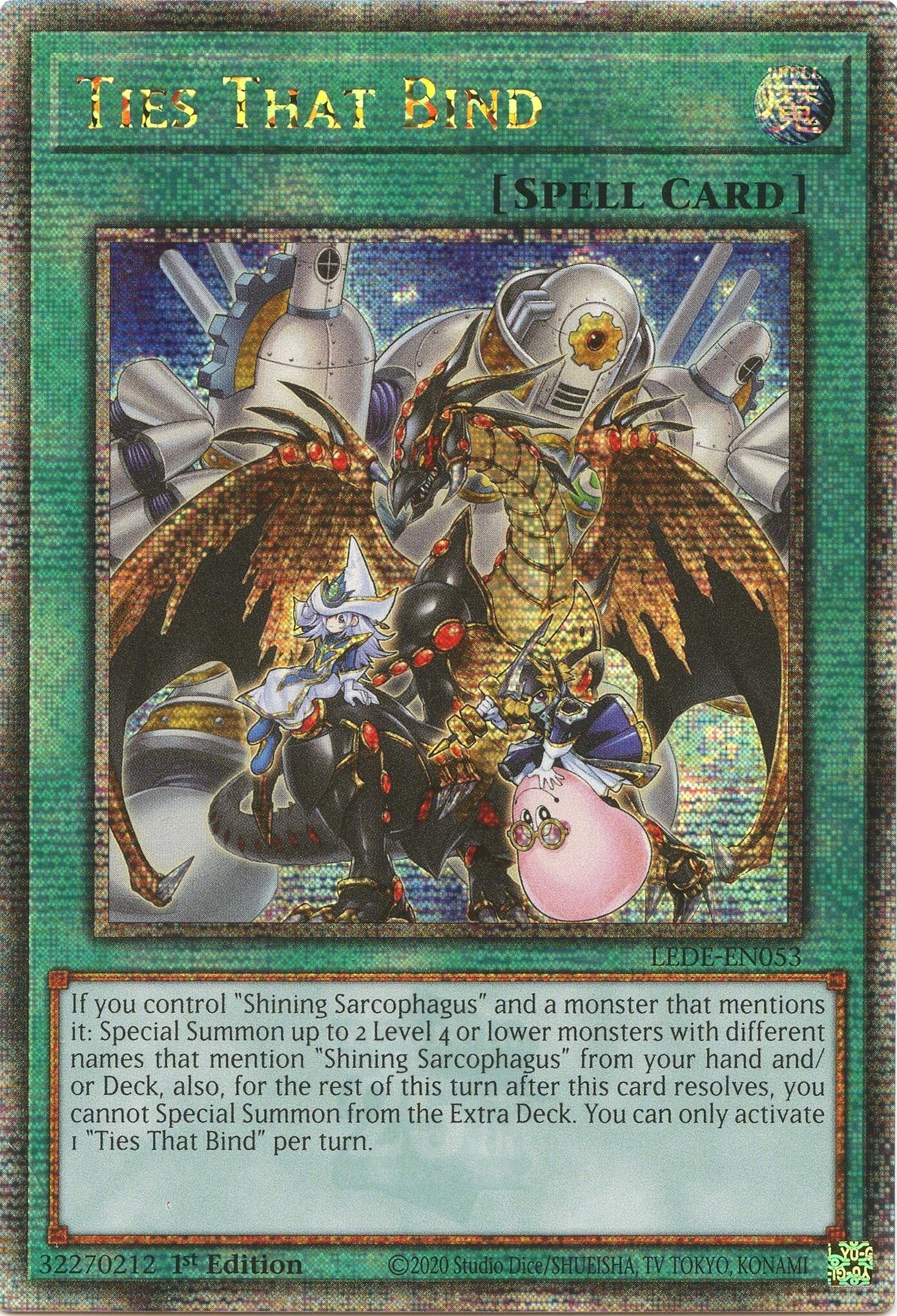 Image for Ties That Bind (Quarter Century Secret Rare) (LEDE-EN053) (LEDE) - YuGiOh
