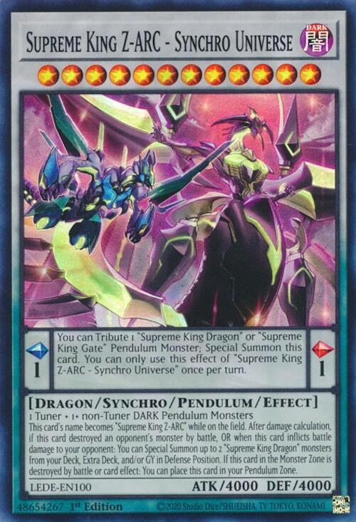 Image for Supreme King Z-ARC - Synchro Universe (LEDE-EN100) (LEDE) - YuGiOh