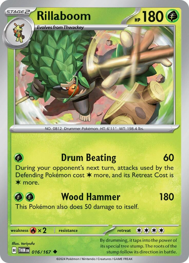 Image for Rillaboom (016/167) (TWM) - Pokemon